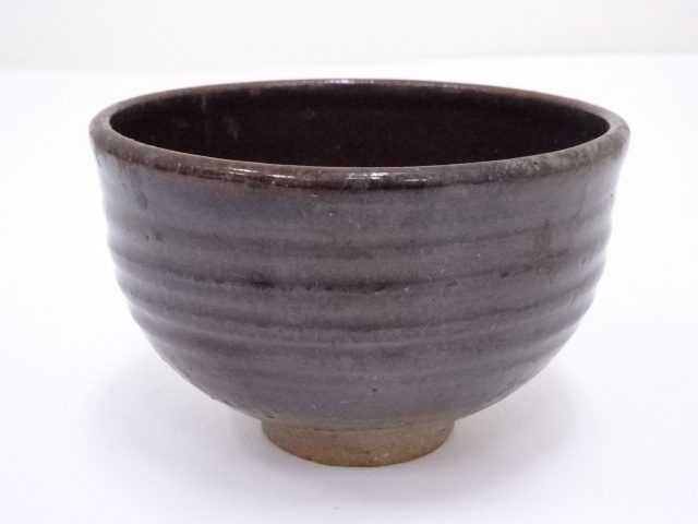 JAPANESE TEA CEREMONY / TEA BOWL CHAWAN / IRON GLAZE 